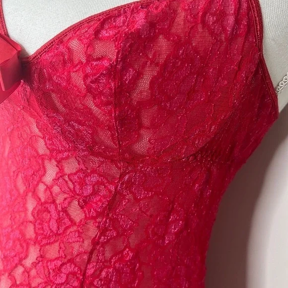 Red Lace Bow Lingerie